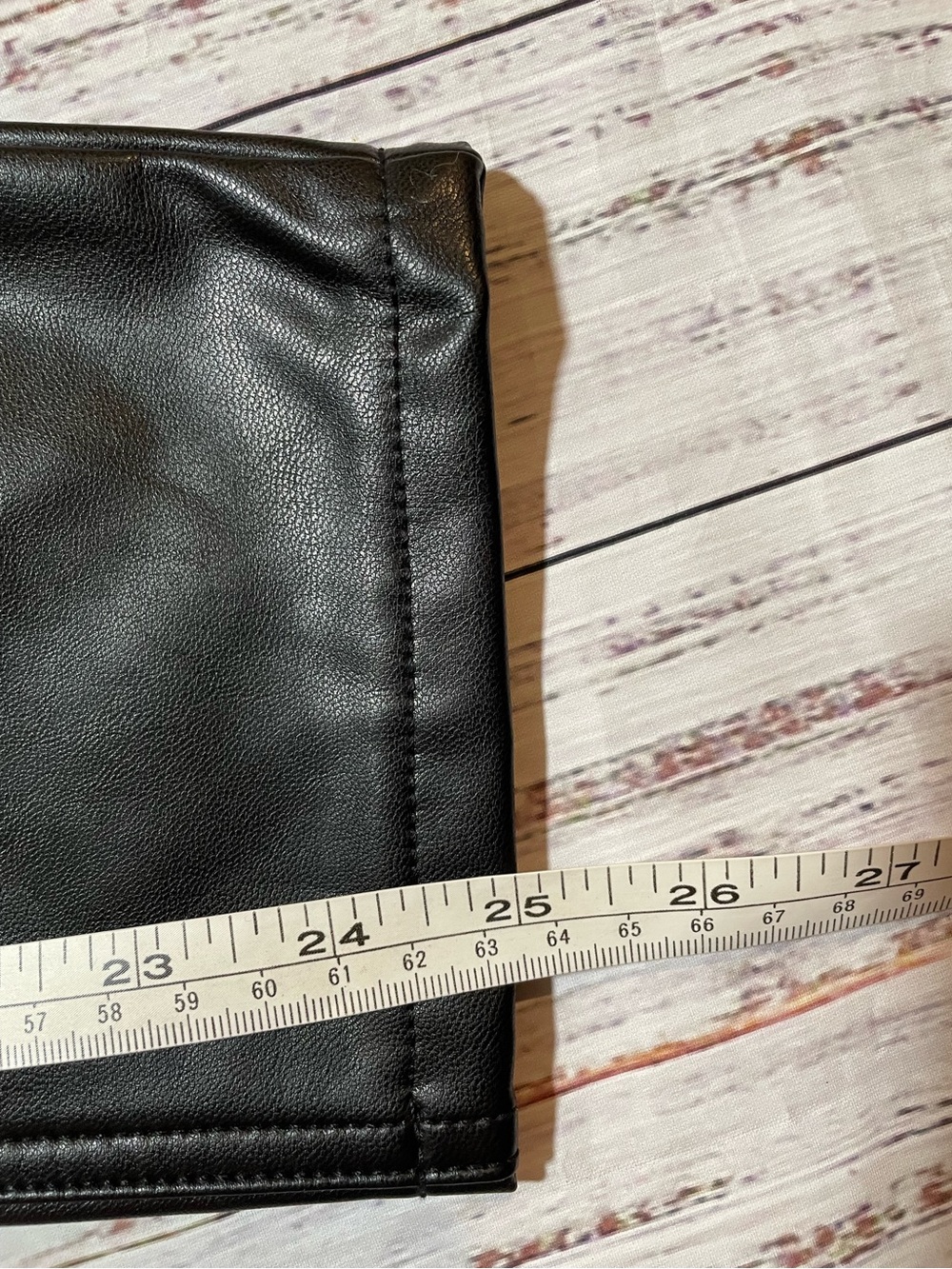 NWT Abercrombie & Fitch The Skinny High Rise Vegan leather pants. Size 10 - Picture 11 of 11